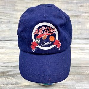 Navy All Star Classics Toddler Fitted Baseball Cap Blue Sapphire Sports Hat OS